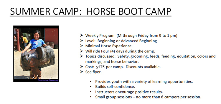 Hidden Creek Ranch ~ Equestrian Camps in Orange County CA